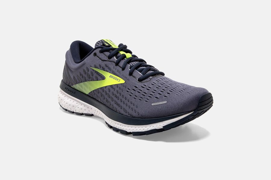 Brooks Running Shoes - Ghost 13 Road Mens - Grey/Green - BGP-492673